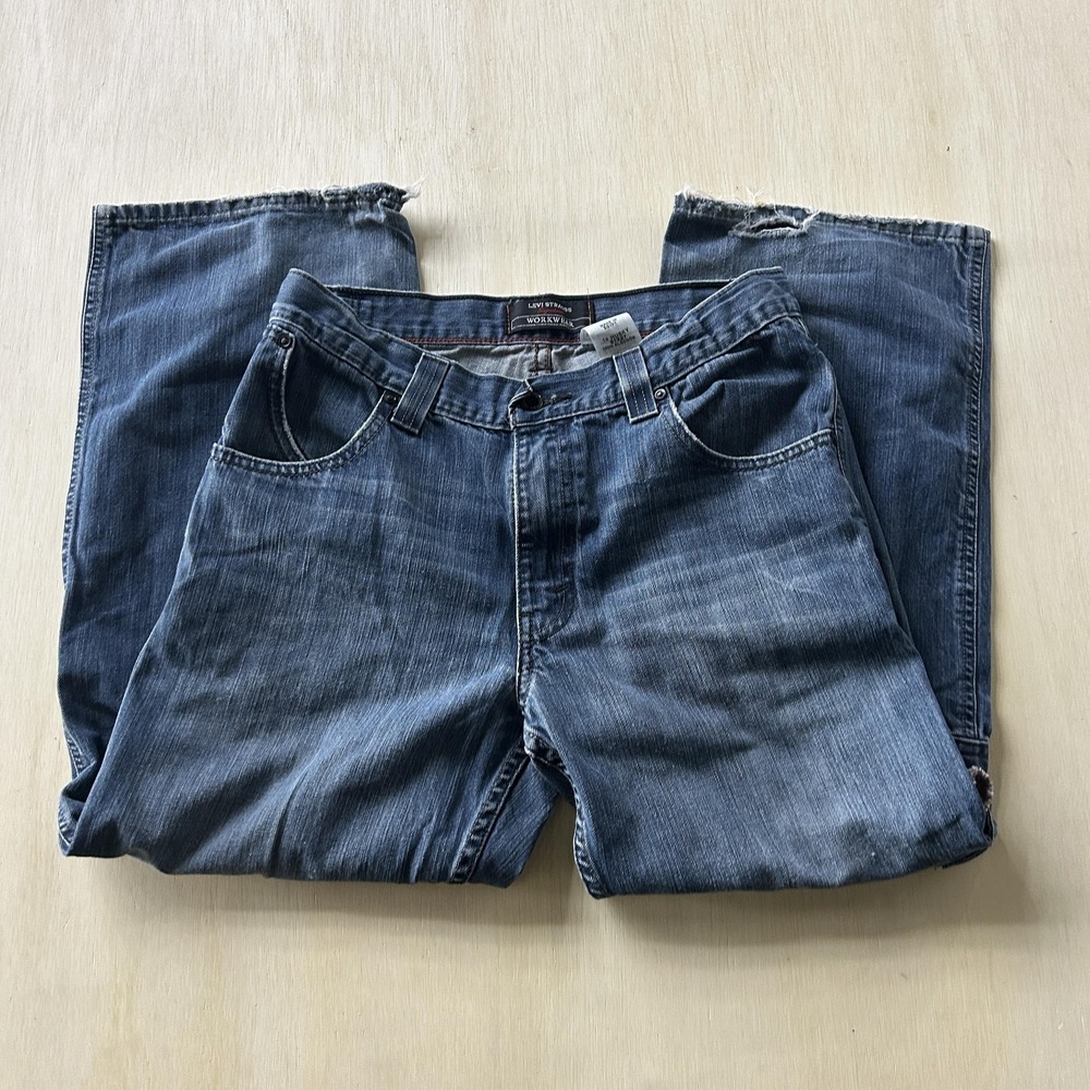 Vintage Levi Strauss Signature Jeans Boys 14 Husky‎ 31x27 Carpenter Denim